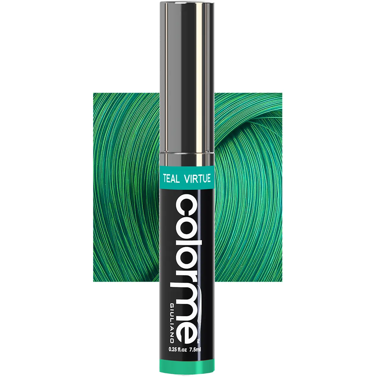 COLORME Temporary Hair Color Mascara – Vibrant Washable Hair Color, Hair Chalk Alternative, Brush-On Temporary Hair Dye for Colorful Highlights, Streaks, Cosplay, Festivals, Halloween & Crazy Hair Day – TEAL