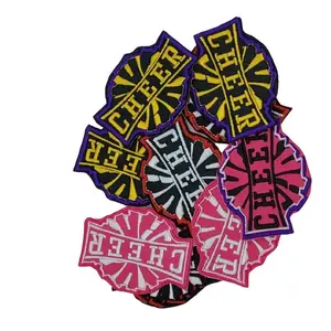 Custom Embroidery Patch -Cheer Pom Pom-Trucker Hat- Small Size 3 Inches