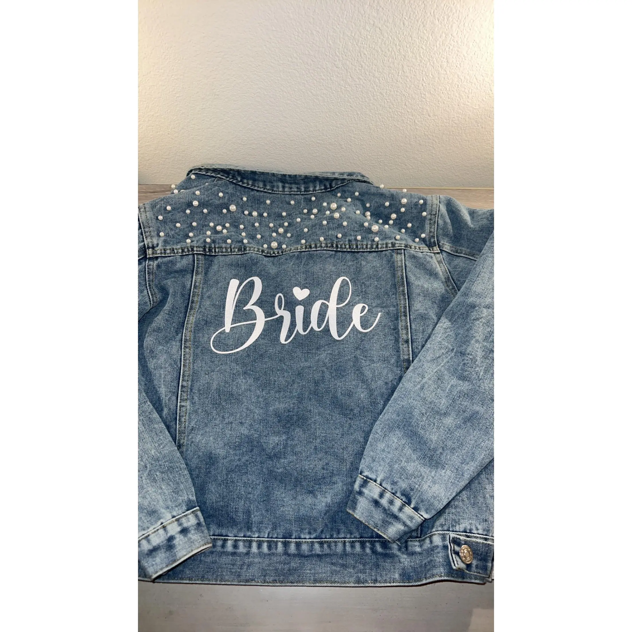 Bride Pearl Denim Jacket