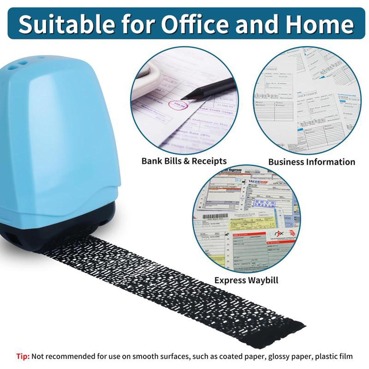 Identity Theft Prevention Roller Stamp,Confidential Privacy Stamp Roller Guard Your ID Address Blocker Rolling Security for Mail Account
