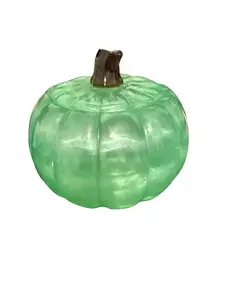 Resin Pumpkins - Green Resin Pumpkin with Unique Design as shown