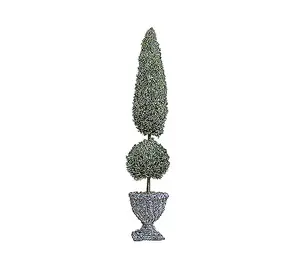 Design Toscano Garden Double Topiary Faux Tree- Small