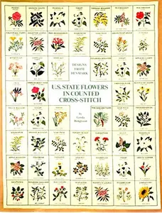 USED-U. S. State Flowers in Counted Cross Stitch by Gerda Bengtsson (Paperback)
