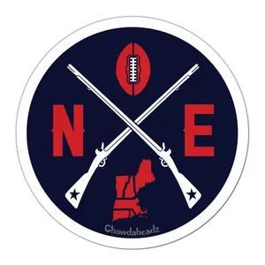 New England Football Emblem Sticker