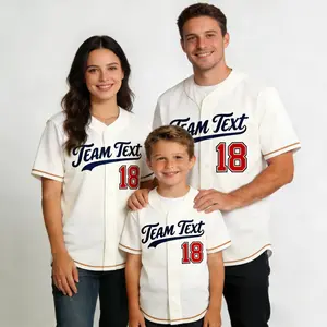 Vintage Custom Baseball Jersey Personalized Family Matching Team Name Number Classic Retro Button Up Shirt