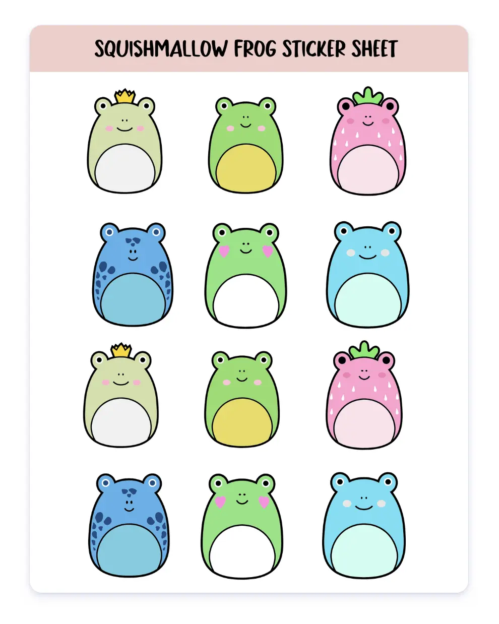 CUTE STICKER - SQUISHMELLOW STICKERS