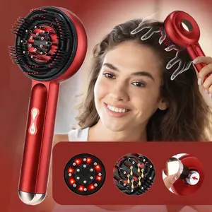 Electric Hair Scalp Massager, Rechargeable Scalp Massagers, 3 Modes Head Scratcher Shiatsu Massage Brush, Hair Oil Applicator with 6ml Liquid Tank, Wireless Hair Care Comb for Women & Men