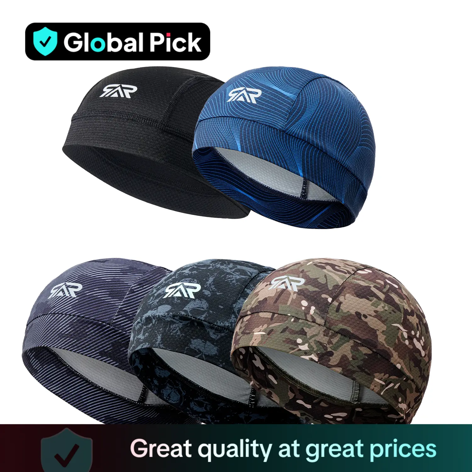 Sports Cap, 3 Counts/set Sweat-absorbing and Breathable Sports Cap, Essential for Internet Professionals, Cycling Helmet Inner Hat, Cycling Accessorie