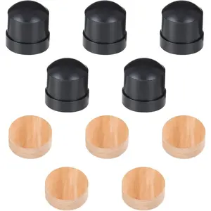 10 count Trombone Slide Rubber End Bumper and Trombone Cork Pads 10mm Black Trombone Slide Rubber End Tip Bumper for Brass Instrument  Trombone Accessories