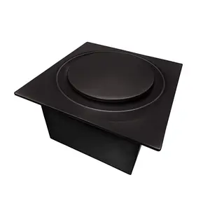 212 MAIN Quiet Energy Star 8 in Bathroom Exhaust Fan - 80 CFM Flow, Oil Rubbed Bronze Finish, Galvanized Steel Construction, Quiet Exhaust