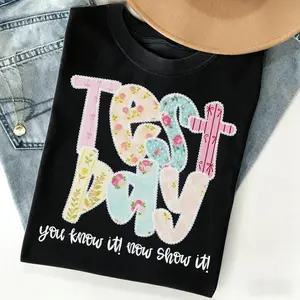 Test Day Shirt, Teacher State Testing T-Shirt, Testing Coordinator Life Shirt, Inspirational Tee Short Sleeve, Funny Graphic Tee,Test Day, School Motivation, Christian Student, Religious Teacher, Exam Day