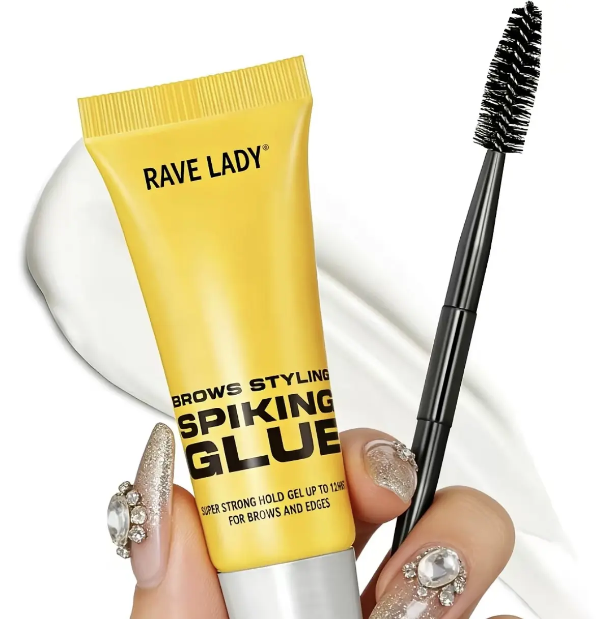 Professional Clear Brow Styling Spiking Glue, Creates a Natural Brow Shape with Strong Hold, Water- & Sweat-Resistant, Long-Lasting, Suitable for All Skin Types, Eyebrow Products