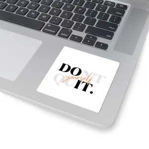 Do It Yourself Sticker — 'DO IT.' Typographic Kiss-Cut Sticker for Creators & DIY Enthusiasts