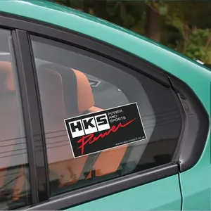 Advanced HKS Car Stickers - Bright Red and Black Logos Suitable for Customized Car Appearance, Weather Resistant Vehicle Stickers, Suitable for Sedans, Trucks, and SUVs