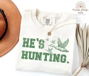 Hunting Season Sweatshirt for Wives, Abandoned Hunter Wife Shirt, He's Hunting Shirt, He's Hunting Sweatshirt, Hunter Bride Shirt.