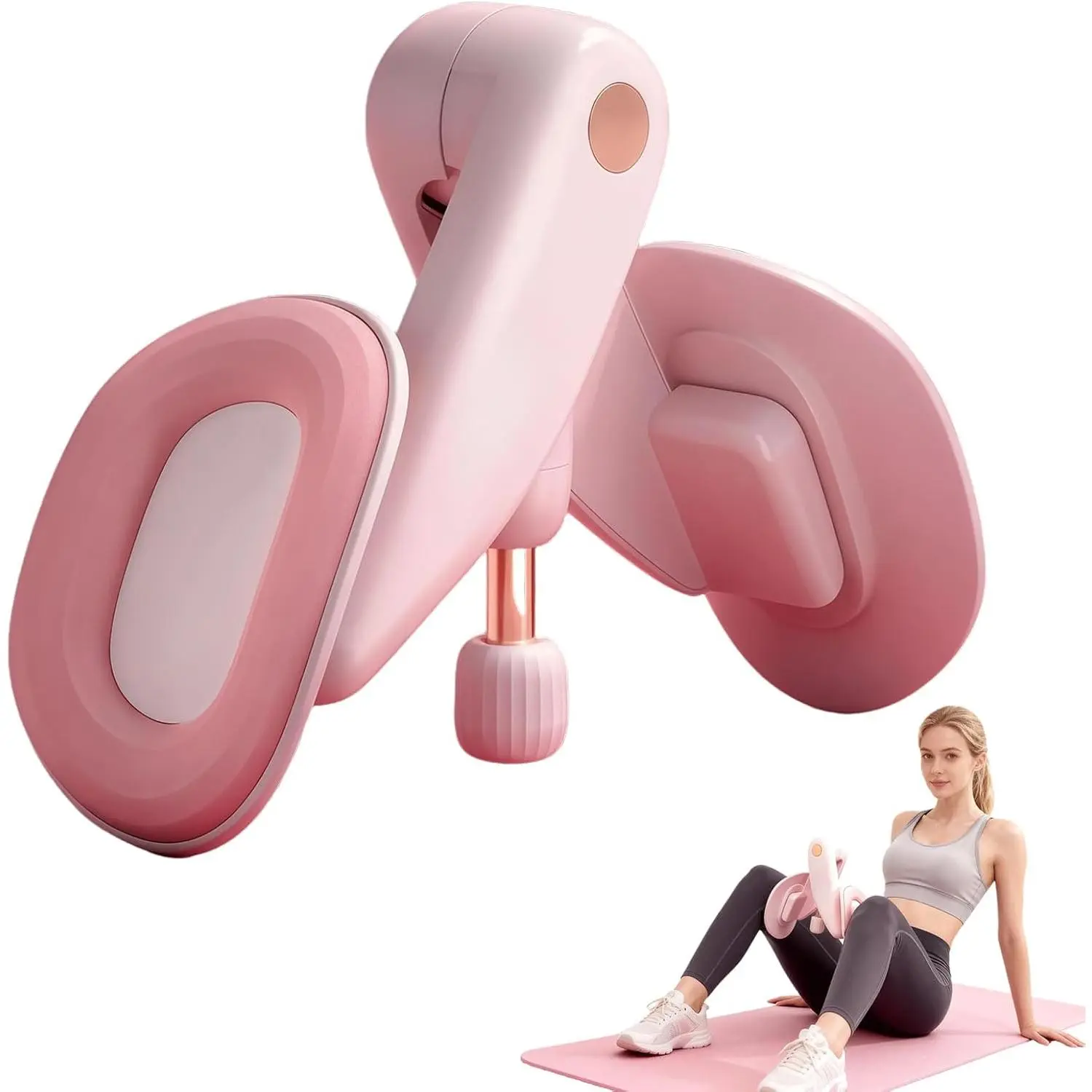 Thigh Toner Tool for Home Strength Training, Portable Foam-Padded Glute Workout Device for Women for Inner Thigh & Pelvic Floor Body Slimming