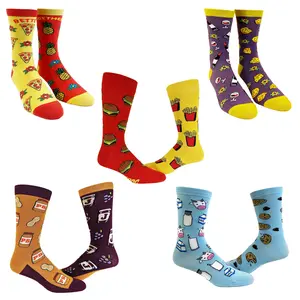 Womens Cute Mismatched Socks With Funny Graphics for Ladies Funny Graphic Socks Comfortable Fitted Spandex Cotton Womens Cute Mismatched Socks With Funny Graphics for Ladies Funny Graphic Socks Comfortable Fitted Spandex Cotton