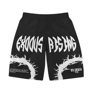 UNISEX EXODUS RISING ROMANS BOARDSHORTS - BLACK