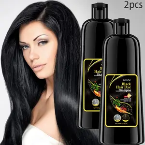 2PCS black Restorative shampoo, polygonum multiflorum essence nourishes, cleans, repairs, cleans, moisturizes, and controls oil