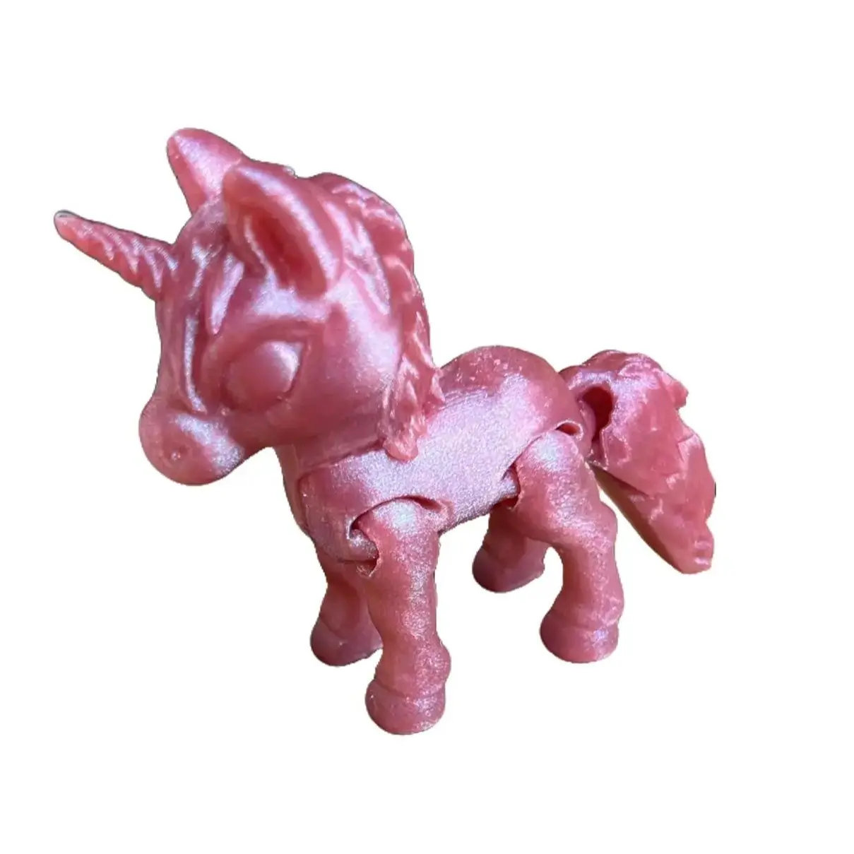 Unicorn - 5 Inches - Desktop or Fidget Toy - Articulated Body, Legs, and Tail - 3D Printed - Choose a Size and Color!
