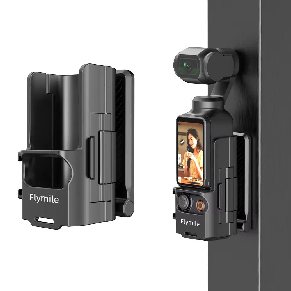 FLYMILE Magnetic Bracket Mount for DJI Pocket 3, Expansion Adapter and Steering Holder Car Desktop Mounting Accessories for Action, Vlogging, Sports Cameras, Durable Construction, Camera Accessories For Photography