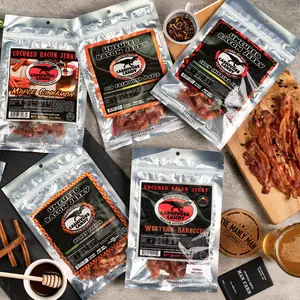 Bacon Jerky Gift Box - Snack Box with Savory Flavors Meat Spicy