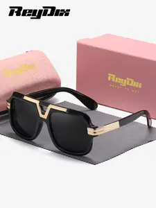 1 Piece ReyDix Unisex Trendy Stylish Full Frame Sunglasses Casual Looking Design Square Frame Polarized Sunglasses UV400