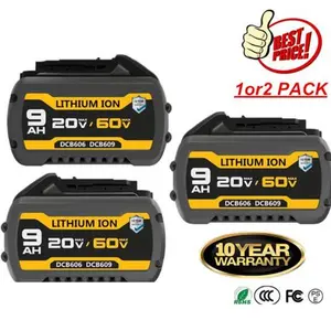 High quality 12 Ah /9Ah 60 VOLT For DEWALT DCB6092 DCB606 20V/60V MAX FLEXVOLT Li-Ion Battery