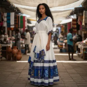Ethiopian & Eritrean traditional dress Habsha dress
