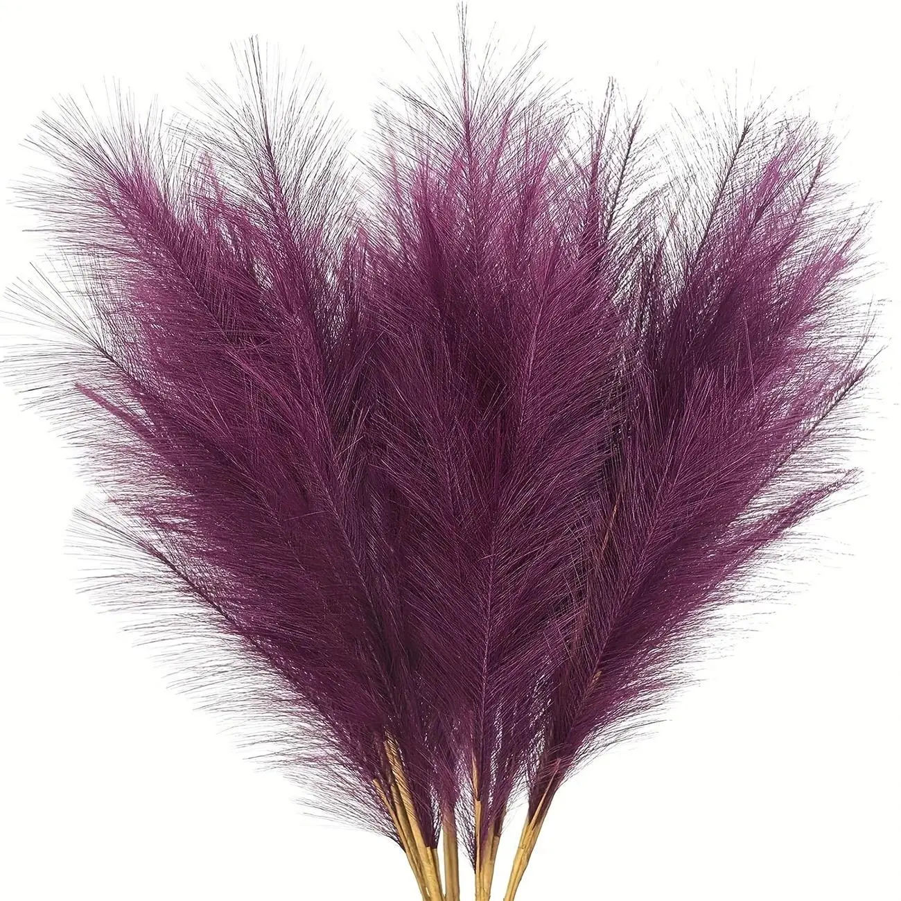 Artificial Feather Grass, 20pcs/set Faux Feather Grass, Faux Pampas Grass, Decorative Flowers for Vase Filler, Home Decor, Wedding, Engagement, Living Room, Fruit, Artificial Fake Plants