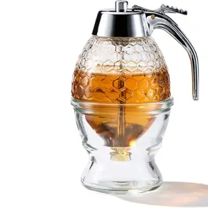 Honey Dispenser Syrup Juice Dispenser Honey Syrup Storage Container, Multi-Function Kitchen Organizer, Durable & Convenient