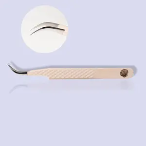 Sea Shell Dolphin Tweezer Curved Tip for Classic to Volume Lash Sets