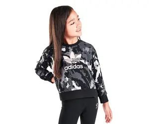 Adidas Originals Tie-Dye Crewneck Sweatshirt and Leggings Girls Clothing Set