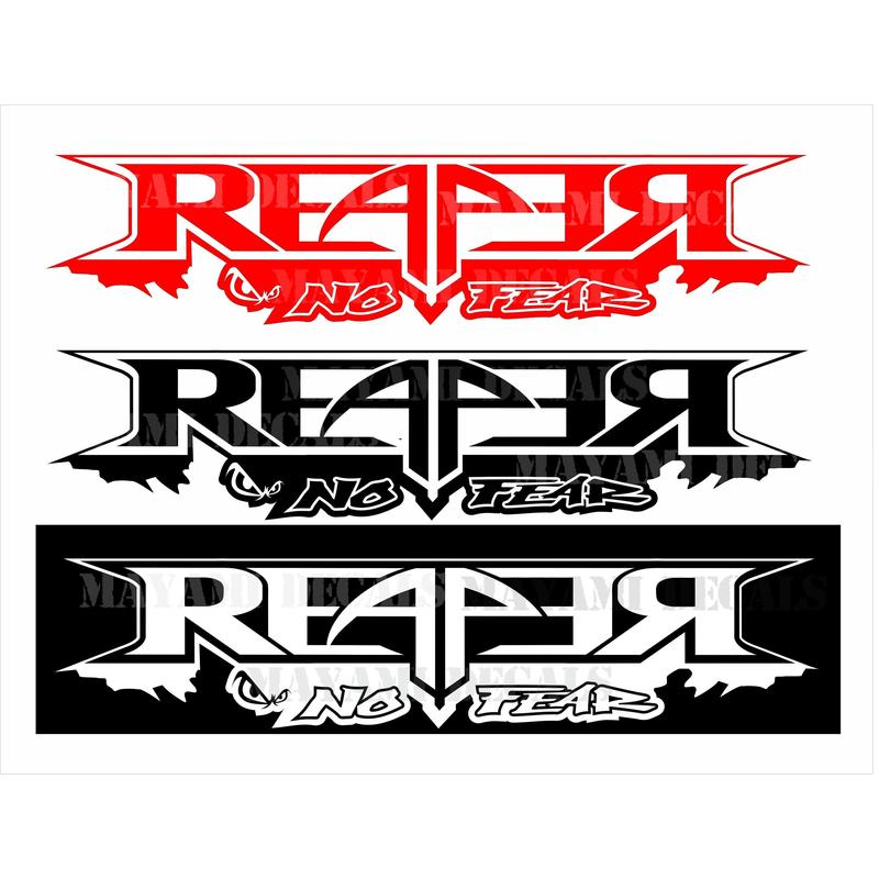 Chevy Silverado Reaper Bedside Decal (2 pcs), Reaper Decal, Chevy Stickers, fits 2019- 2024 CHEVY SILVERADO 1500 , Multiples Color Available, Truck Decal