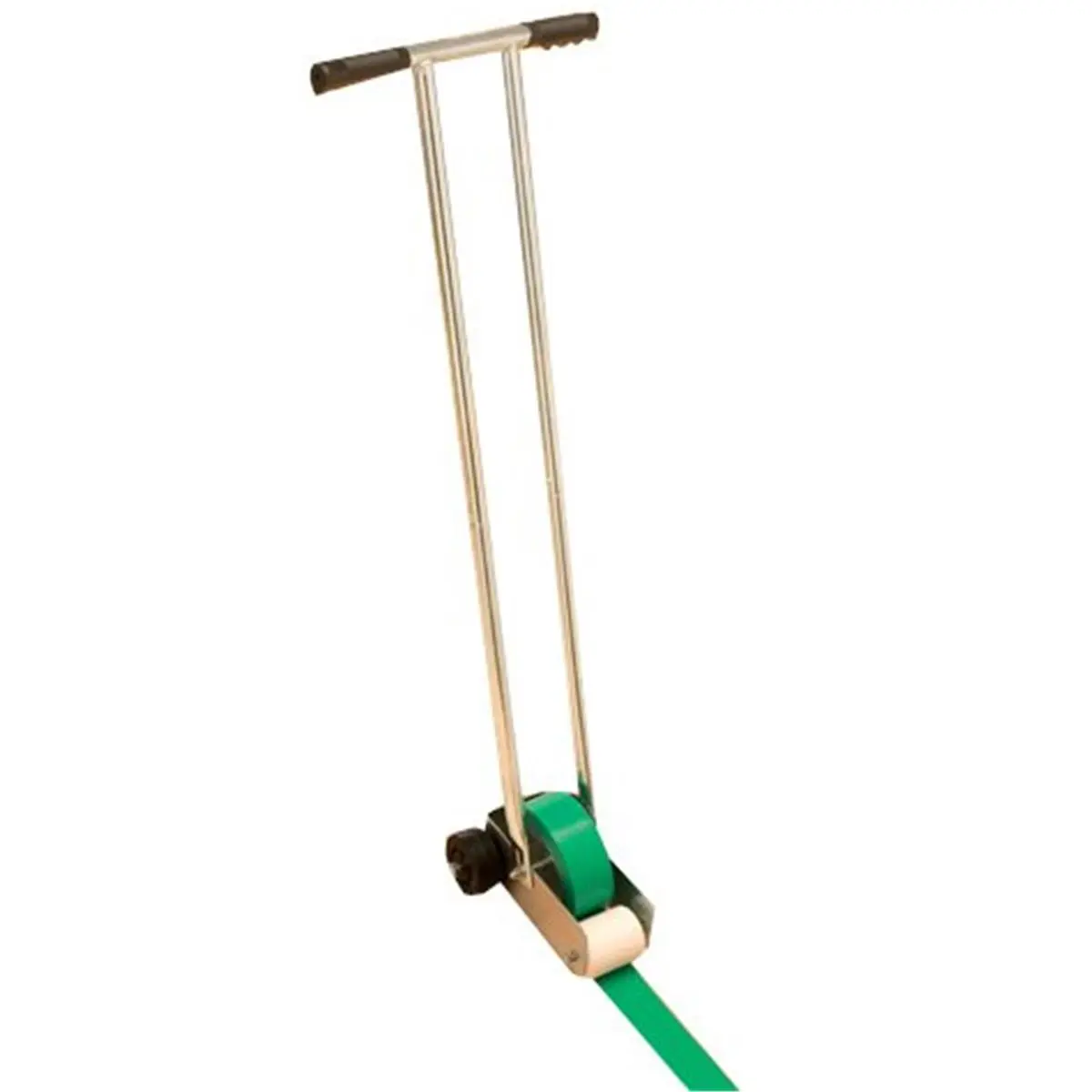 212 MAIN SSN Steel Frame Floor Tape Applicator - 11 lbs, Curved Line Design, Sturdy Construction, Lays 1"-2" Single Sided Tape, Versatile for Lines, Ideal for Equestrian & Outdoor Use, 1" Or 2", Lays Single Sided Tape