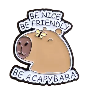 Be Nice Be Friendly Be A Capybara Pin