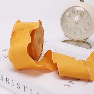 Crinkled Chiffon Ribbon Roll Gift Wrapping, Flower Bouquet, Wedding & DIY Craft Decor