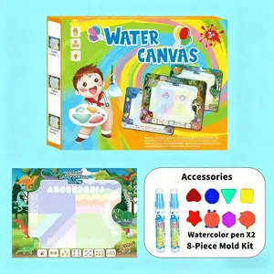 Kids' Oversized Water Drawing Mat & Book - Mess-Free Graffiti Doodle Toy for Toddlers | Perfect Valentine's Day Gift, Easter Gift | Toddler Educational Toy 1-3 |