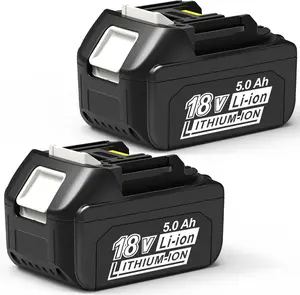 2Pack Replacement for Makita 18V Battery 5.0Ah Lithium BL1880 Battery Compatible with BL1860 BL1850 BL1845 BL1840 BL1830 BL1820 BL1815 Cordless Power Tools