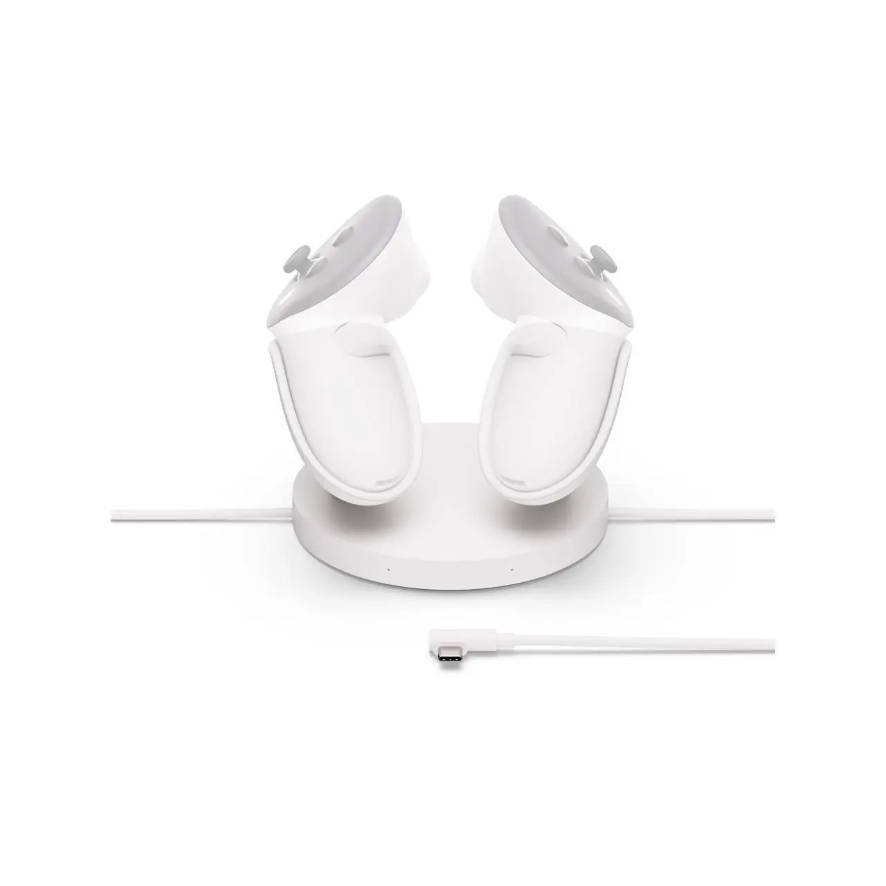 Meta Quest Compact Charging Dock — Works with Meta Quest 3/3S — Extended Headset Charging Cable  — Wireless Charging for Touch Plus Controllers