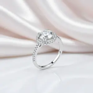 2.0 Ct Round Diamond Option Halo Engagement Ring