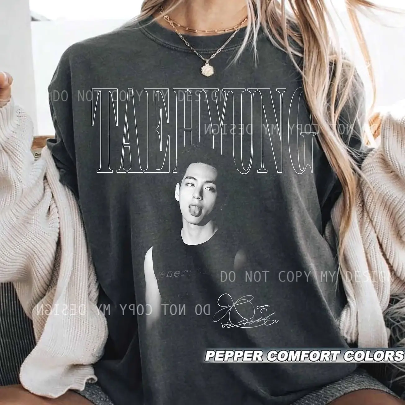 Kpop Taehyung Unisex Shirt for Men and Women: Kpop Idol Gift - Kpop Merch Concert G7F