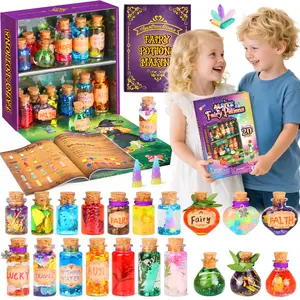 Alritz Magic Potion Kit for Kids DIY Art & Craft Set with 20 Bottles Wizard Dress-Up Toy for Girls and Boys Ages 6+ Perfect for Birthday Gifts Christmas Halloween Party Favors Assortment & Goodie Bag Stuffers