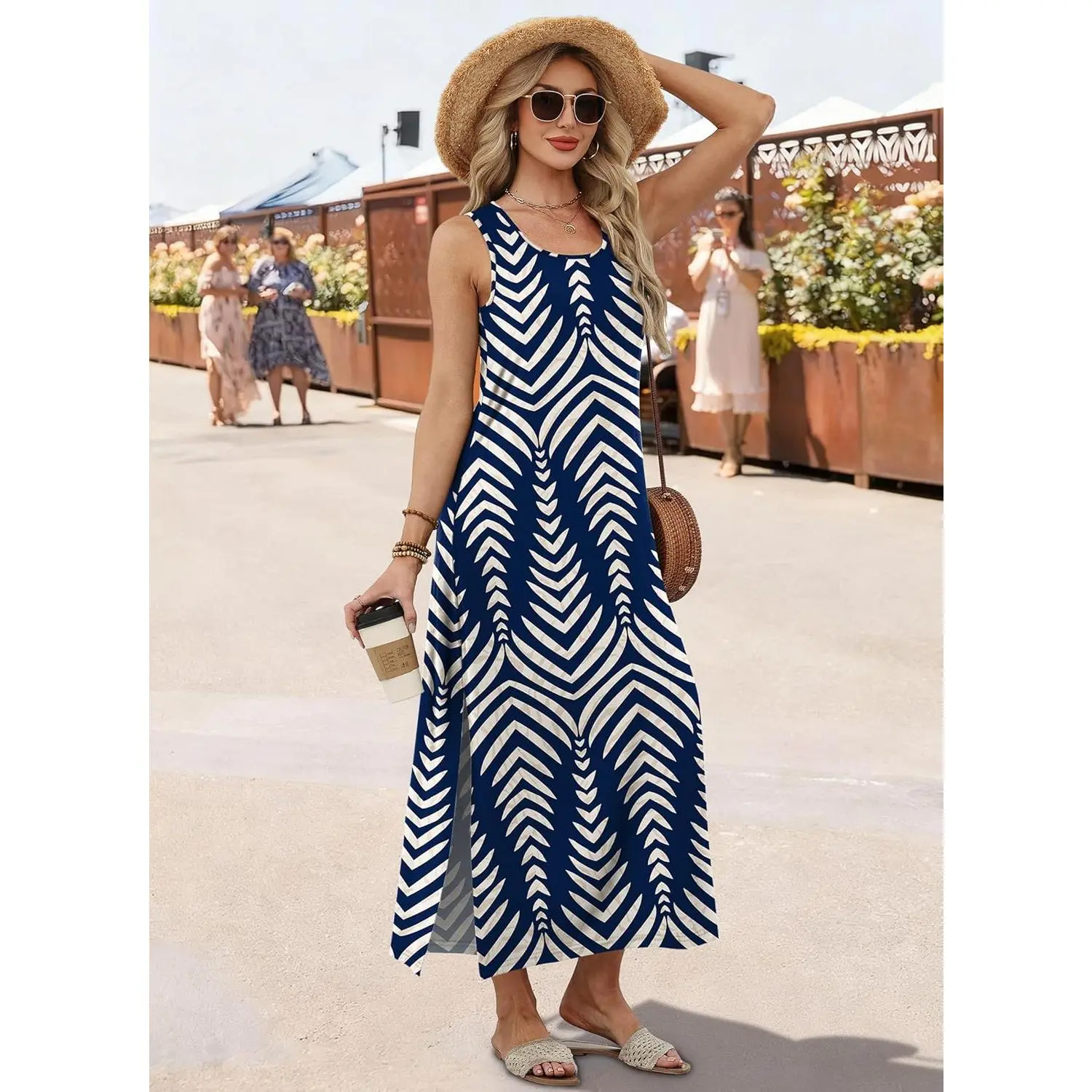 Maxi Dress Summer Dresses 2026 Beach Vacation Sleeveless Sundress with Pockets, Flowy Boho Long Dress for Women, Casual Loose Fit S-3XL Lightweight Breathable - TikTok Shop Maxi Dress Summer Dresses 2026 Beach Vacation Sleeveless Sundress with Pockets, Flowy Boho Long Dress for Women, Casual Loose Fit S-3XL Lightweight Breathable - TikTok Shop