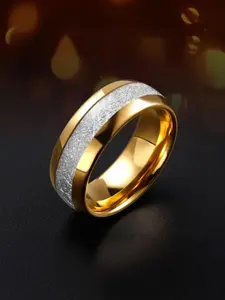 Men's Simple Style Plain Color Rime Drops Design Ring, 1 Count Fashion Accessories for Party, Daily Clothing Decor, Trendy All-match & Exquisite Jewelry for Gift