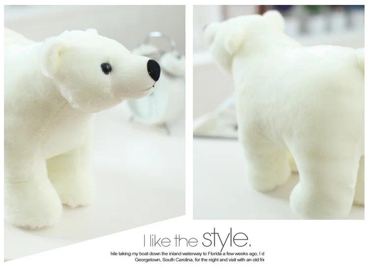 Polar bear doll Stuffed toy cute doll children doll activity gift creative white bear