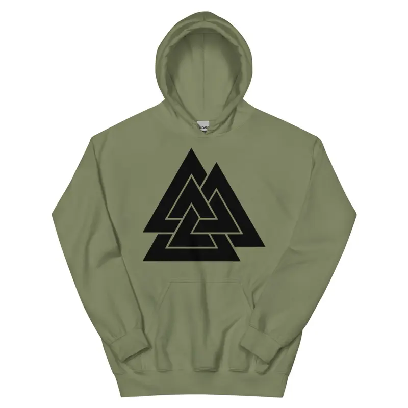 Viking Valknut Rune nordic Unisex Hoodie Odin symbol streetwear viking magic