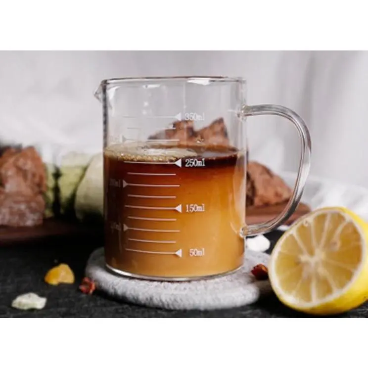 Tempo High Temperature Measuring Cup 250ml/350ml (high-quality borosilicate glass Measurement Cup