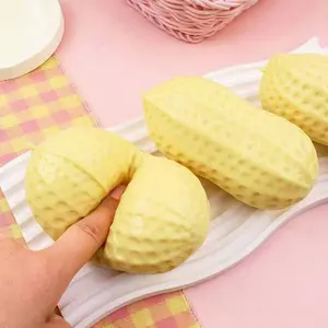 Realistic Peanut & Cheese Squishies, Slow-Rising Soft Stress Relief Fidget Toy, Ideal Children’s Day Gift for Kids