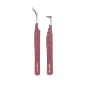 Duo Set: J Curve & Boot Cut Tweezers Stainless Steel